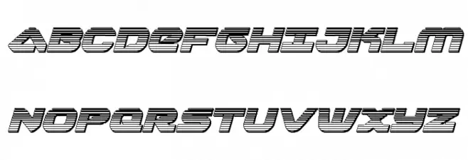 Skyhawk Chrome Italic Fonte MAIÚSCULAS