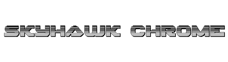 Skyhawk Chrome  Free Fonts Download