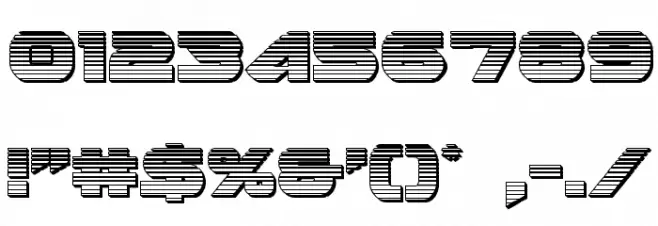 Skyhawk Chrome Font OTHER CHARS
