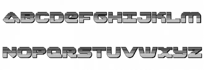 Skyhawk Chrome Font Litere mari