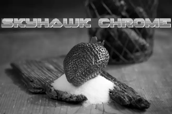 Skyhawk Chrome Font examples