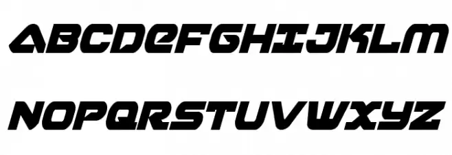 Skyhawk Condensed Italic Polices MAJUSCULES