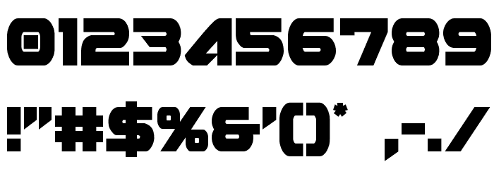 Skyhawk Condensed Font OTHER CHARS