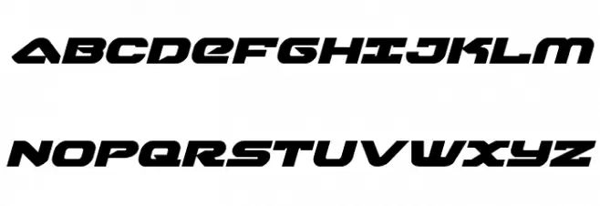 Skyhawk Expanded Italic Schriftart Groß