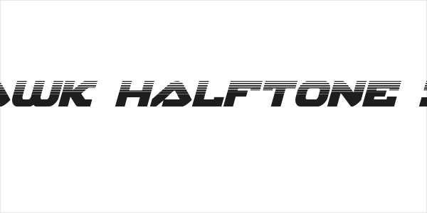 Skyhawk Halftone Italic Logo