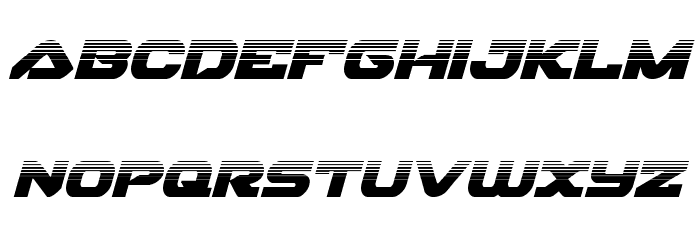 Skyhawk Halftone Italic Font LOWERCASE