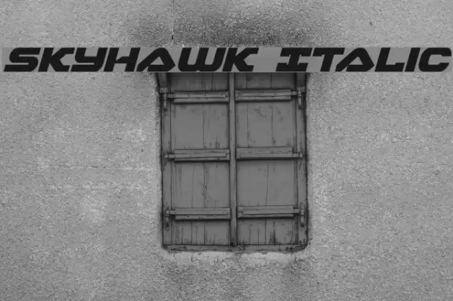 Skyhawk Italic Fuentes examples