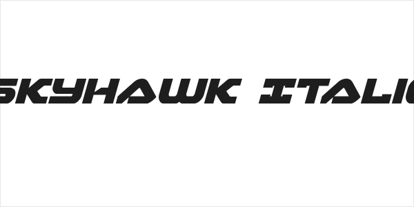 Skyhawk Italic Logo