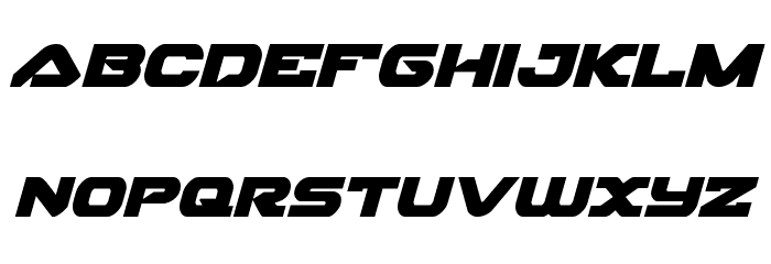 Skyhawk Italic Font LOWERCASE