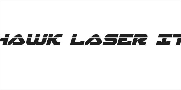 Skyhawk Laser Italic Logo