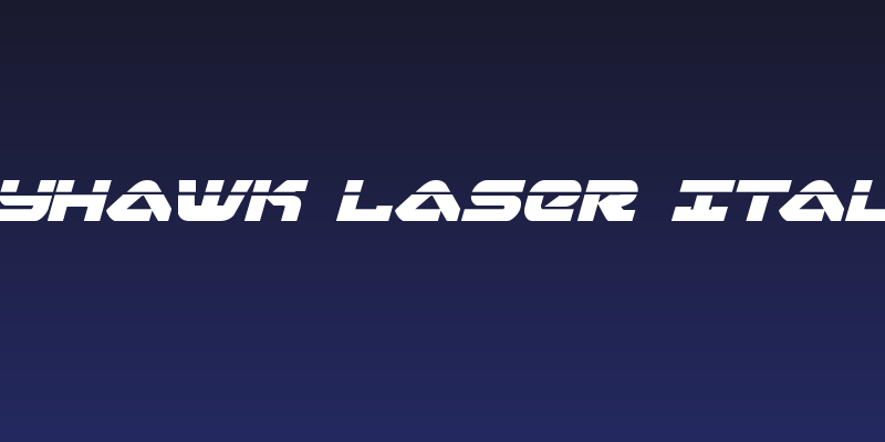 Skyhawk Laser Italic Social Header