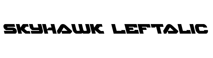 Skyhawk Leftalic फ़ॉन्ट