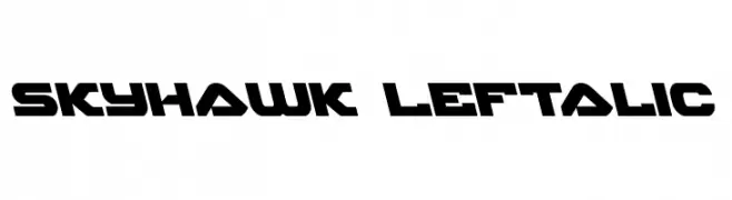 Skyhawk Leftalic  免费字体下载