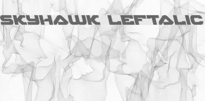 Skyhawk Leftalic फ़ॉन्ट examples