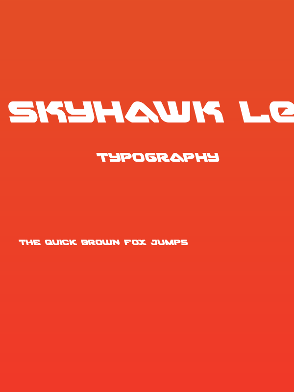 Skyhawk Leftalic Poster