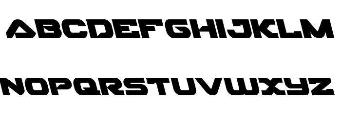 Skyhawk Leftalic Font LOWERCASE