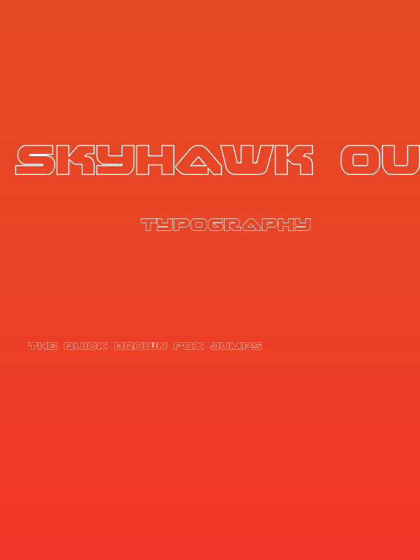 Skyhawk Outline Poster