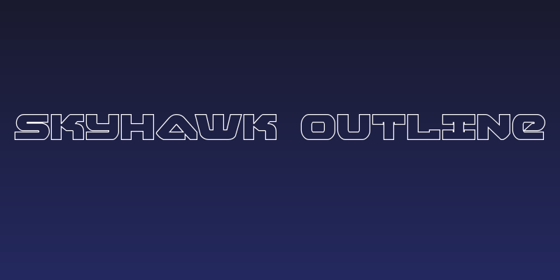 Skyhawk Outline Social Header