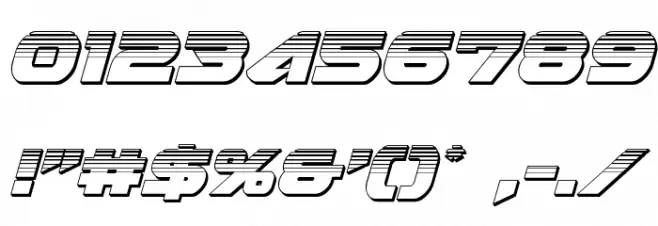 Skyhawk Platinum Italic Font OTHER CHARS