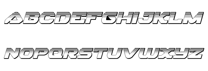 Skyhawk Platinum Italic Font LOWERCASE