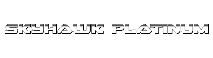Skyhawk Platinum  Frei Schriftart Herunterladen