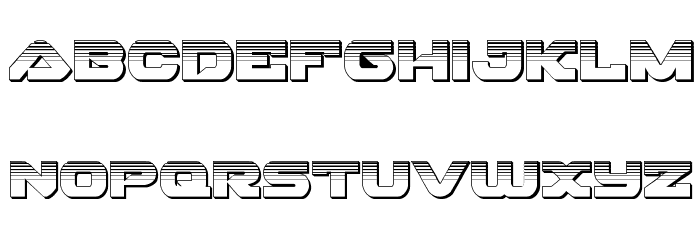 Skyhawk Platinum Font LOWERCASE