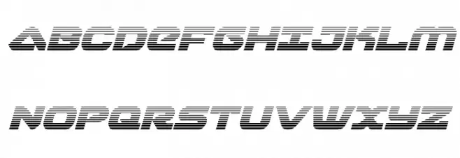 Skyhawk Scanlines Italic Fuentes MAYÚSCULAS