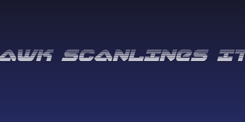 Skyhawk Scanlines Italic Social Header