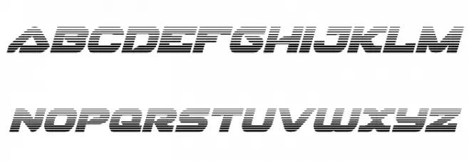 Skyhawk Scanlines Italic Schriftart Kleinbuchstaben