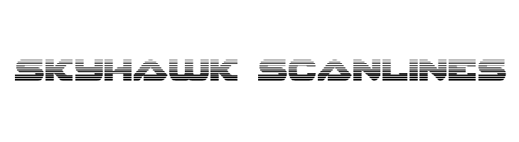 Skyhawk Scanlines Font