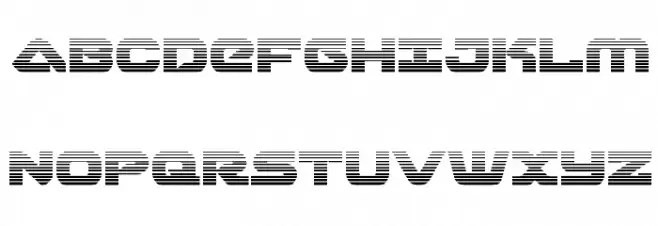 Skyhawk Scanlines Fonte MAIÚSCULAS