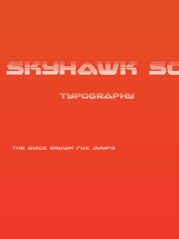 Skyhawk Scanlines Poster