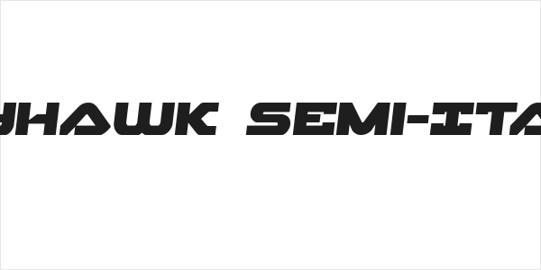 Skyhawk Semi-Italic Logo