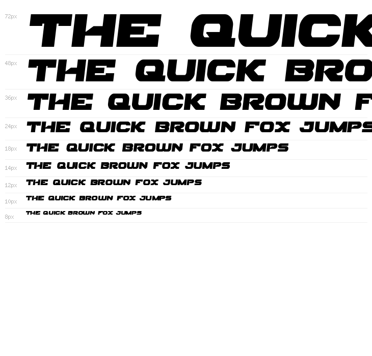 Skyhawk Semi-Italic Waterfall