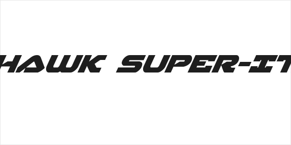 Skyhawk Super-Italic Logo
