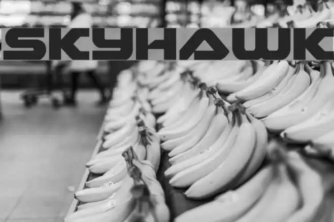 Skyhawk Font examples