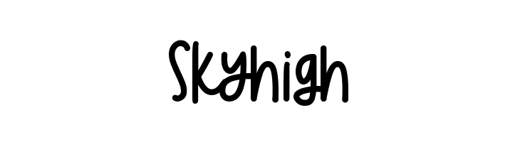 Skyhigh  フリーフォントのダウンロード