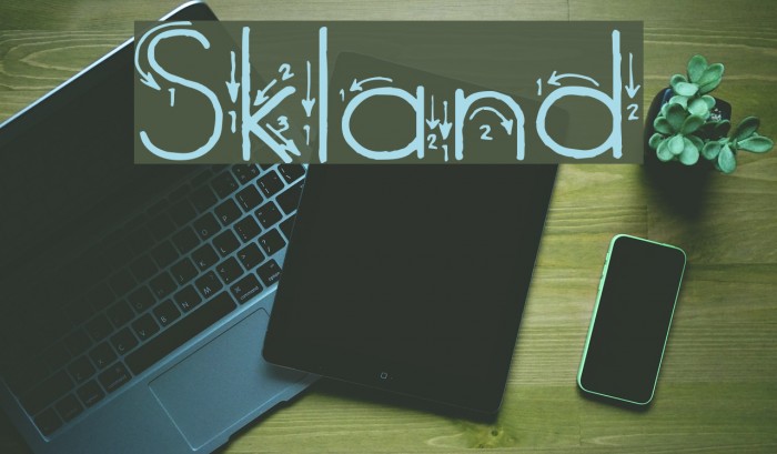 Skyland Font examples