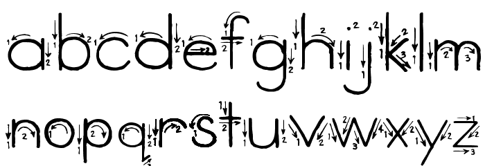 Skyland Font LOWERCASE
