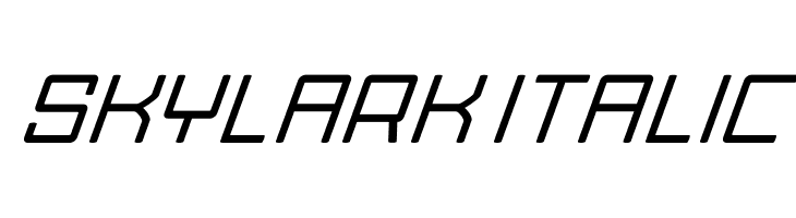 Skylark Italic  Frei Schriftart Herunterladen