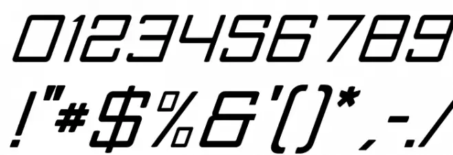 Skylark Italic Font OTHER CHARS