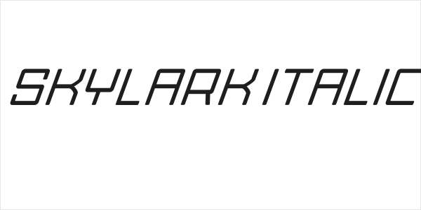 Skylark Italic Logo