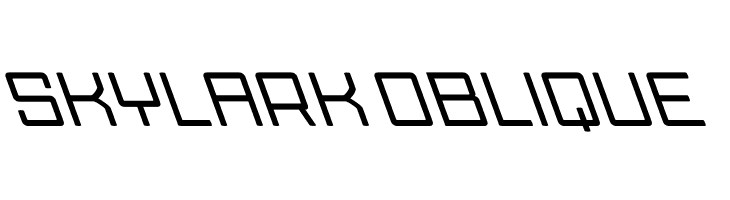 Skylark Oblique  Frei Schriftart Herunterladen