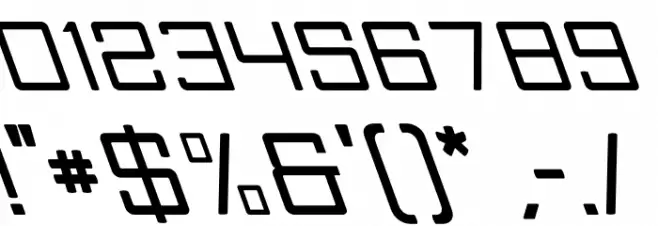 Skylark Oblique Font OTHER CHARS