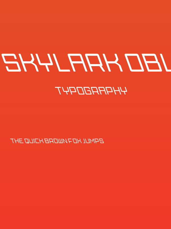 Skylark Oblique Poster
