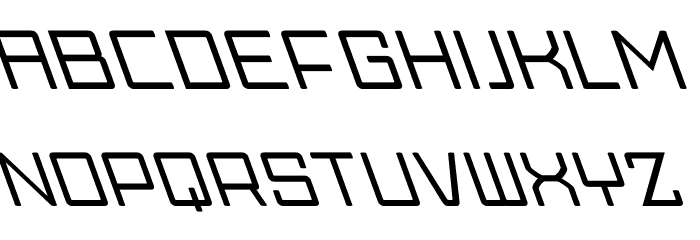 Skylark Oblique Font LOWERCASE