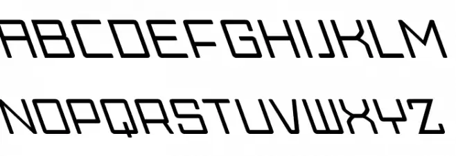 Skylark Oblique Font LOWERCASE