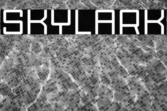 Skylark Font examples