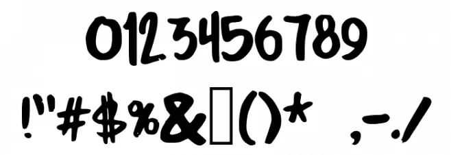 Skylarking Font OTHER CHARS