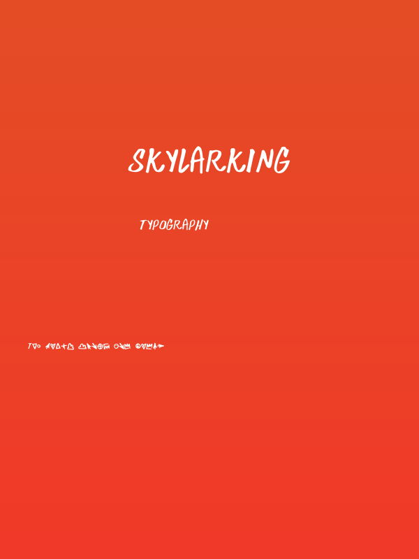 Skylarking Poster